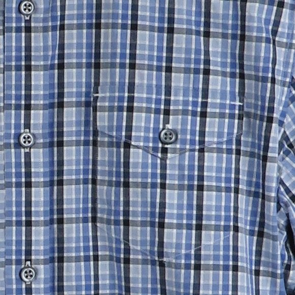 Banana Republic* Men's Long Sleeve Button Down Curved‎ Hem Pocket Shirt~ Medium - Picture 7 of 12